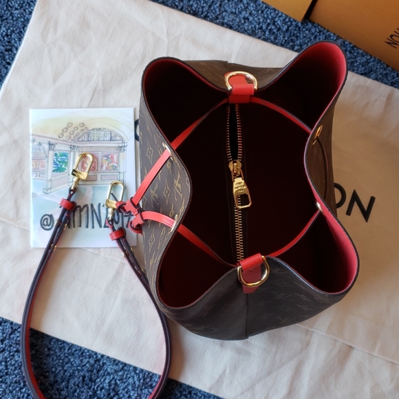 LOUIS VUITTON Monogram Neo noe Red / Neonoe - Picture 8 of 12